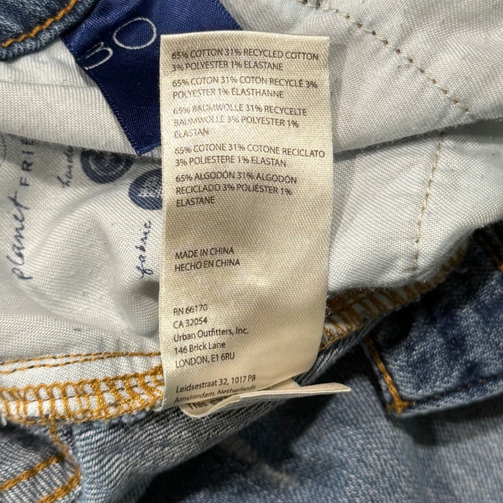 Pilcro and the Letterpress Wide Leg Jeans Size 30 Medium Wash Distressed - Picture 6 of 12